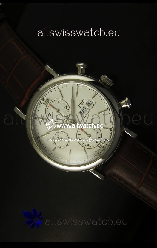 IWC Portofino Chronograph in Steel Case White Dial