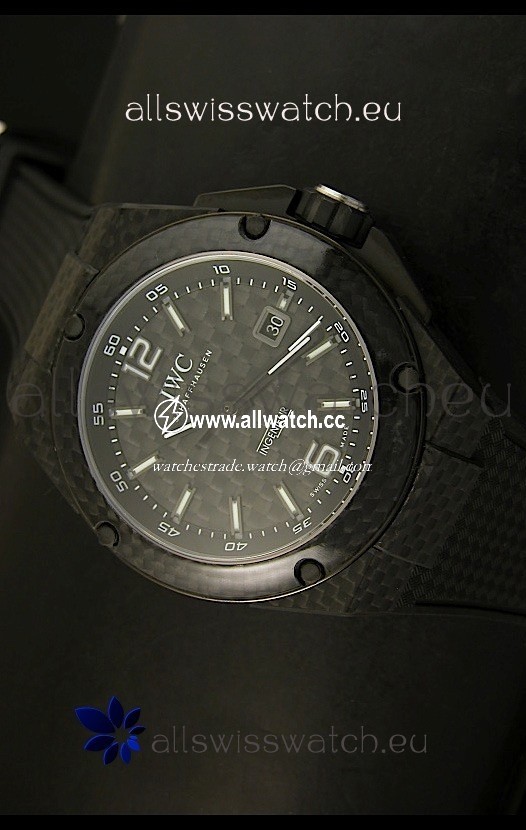 IWC Ingenieur Carbon Casingin Black Carbon Dial