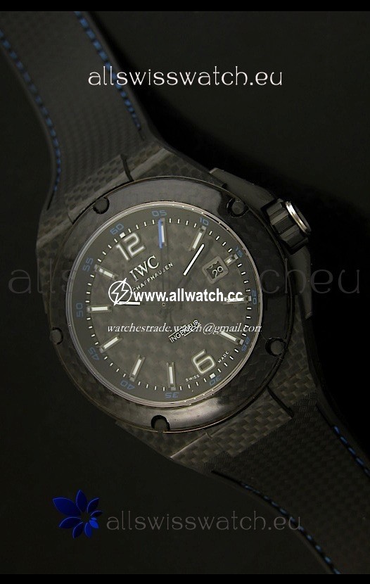 IWC Ingenieur Carbon Casingin Black Carbon Dial