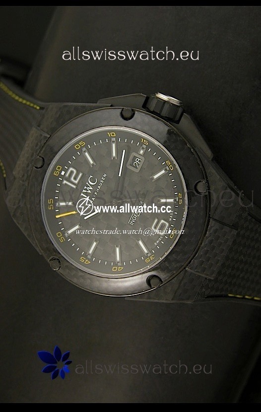 IWC Ingenieur Carbon Casingin Black Carbon Dial