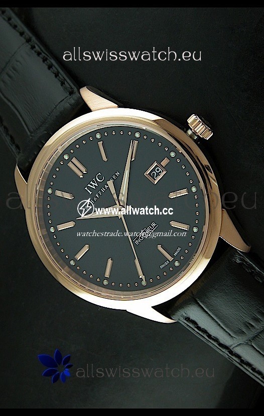 IWC Schaffhausen Ingenuier Vintage Automatic Rose Gold in Black Dial
