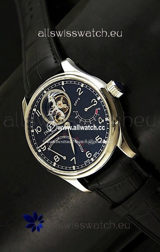 IWC Portugese Mystere TourbillonSwiss in Black Dial