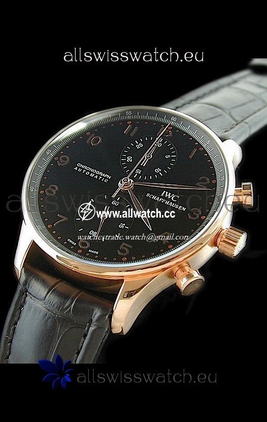 IWC Portuguese Chronographin Black Dial