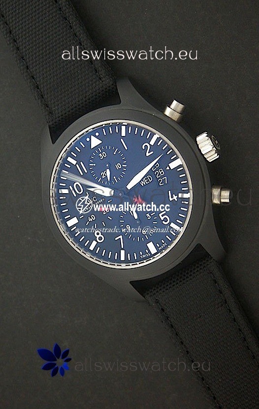 IWC Top Gun Full Ceramicin Blue Dial