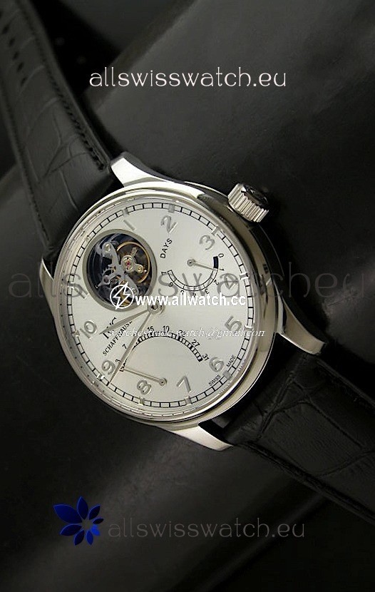 IWC Portugese Mystere Tourbillonin White 