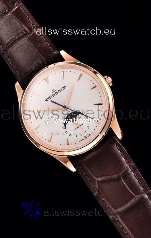 Jaeger LeCoultre Master Ultra Thin Moon Pink Gold 1:1 Mirror