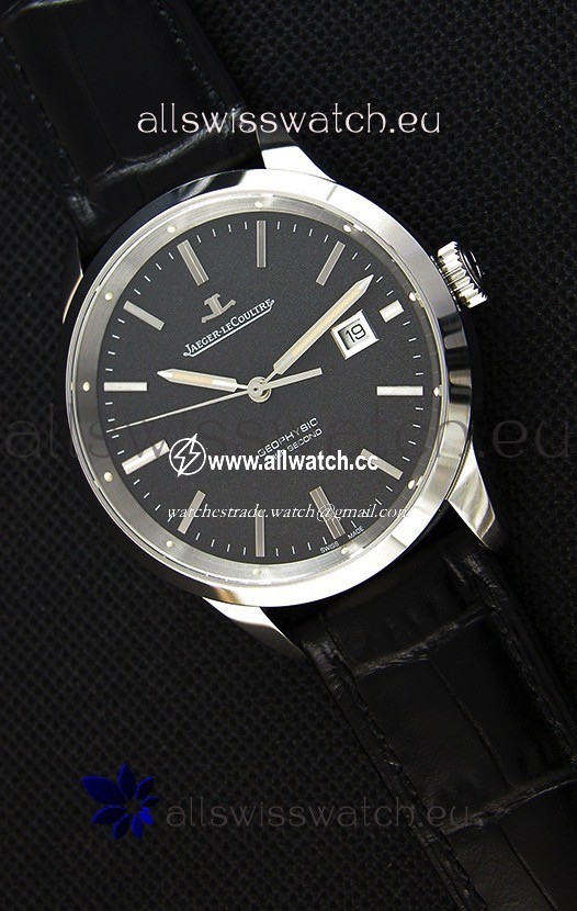 Jaeger LeCoultre Geophysic True Second Steel Case Black Dial