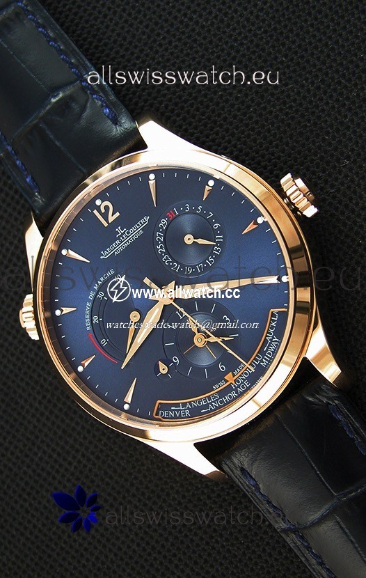 Jaeger LeCoultre Master Geographic Power Reserve Pink Gold