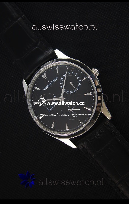 Jaeger-LeCoultre Master Ultra Thin Réserve De Marche Black Dial 1:1 Mirror
