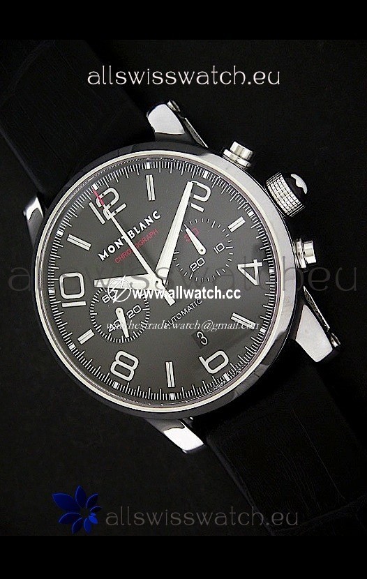 Mont Blanc Meisterstuck Timewalker in Black Dial