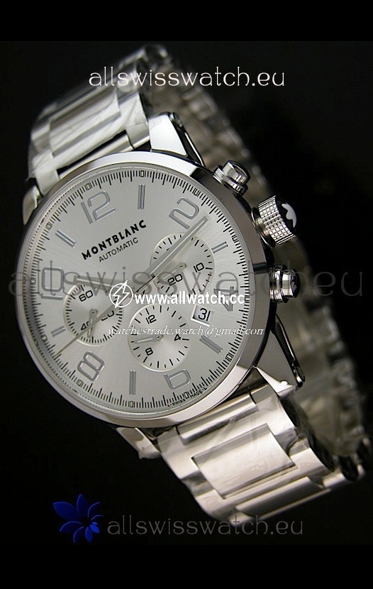 Mont Blanc Timewalker Ceramic Strap Inlays in White - 1:1 Mirror