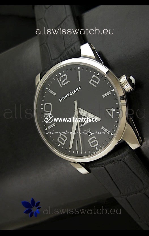 Mont Blanc Timewalker Automatic in Black Dial - Ultimate Mirror