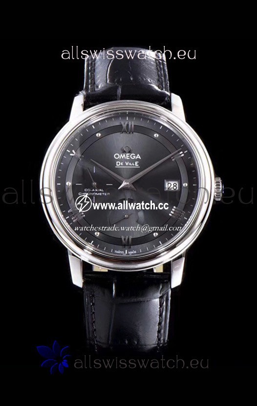 Omega De Ville Prestige Power Reserve 904L Steel 1:1 Mirror Grey dial