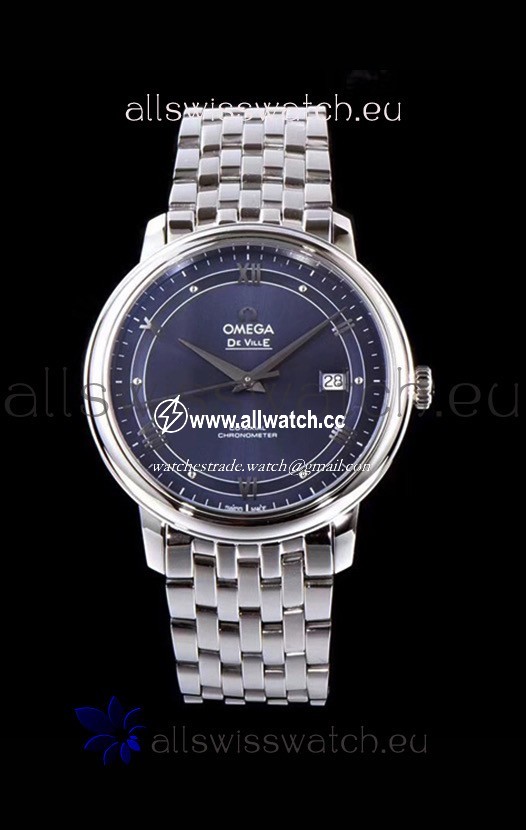 Omega De Ville Prestige Co-Axial 36.8MM Blue Dial 1:1 Mirror