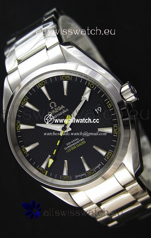 Omega Master Co-Axial Aqua Terra 15,000 Gauss Black Dial 1:1 Mirror