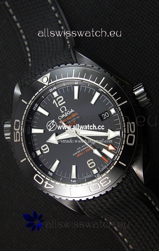 Omega Seamaster Planet Ocean Deep Black GMT 45.5MM 1:1 Mirror