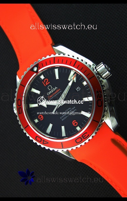 Omega Seamaster Planet Ocean Orange Strap 45MM 1:1 Ultimate Edition