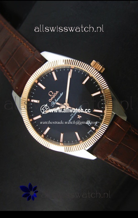 Omega Globemaster Co-Axial Two Tone Case - 1:1 Mirror