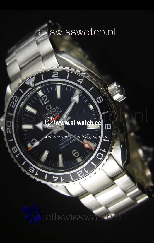 Omega Planet Ocean GMT Black- 1:1 Ultimate Mirror Edition