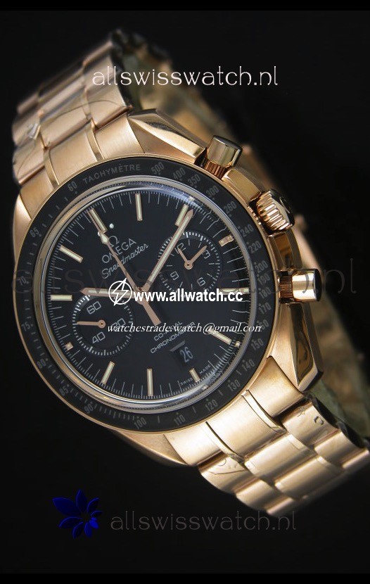 Omega Speedmaster Moon Co-Axial in Rose Gold - 1:1 Mirror