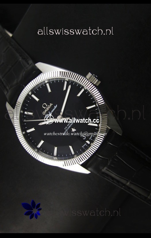 Omega Globemaster Co-Axial Black Dial Stainless Steel - 1:1 Mirror
