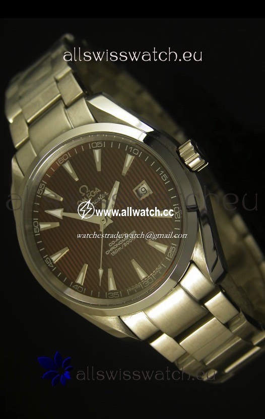 Omega Seamaster Aqua Terra Co-Axial Brown Dial - 1:1 Ultimate Mirror Edition