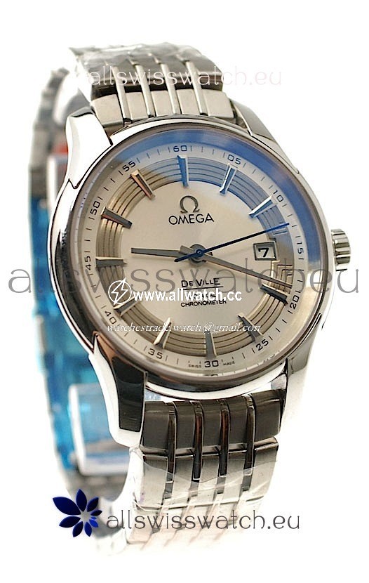 Omega Co Axial De Ville Hour Visionin White Dial