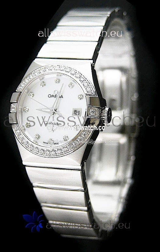 Omega Constellation Ladies Automatic in White Dial - 1:1 Mirror