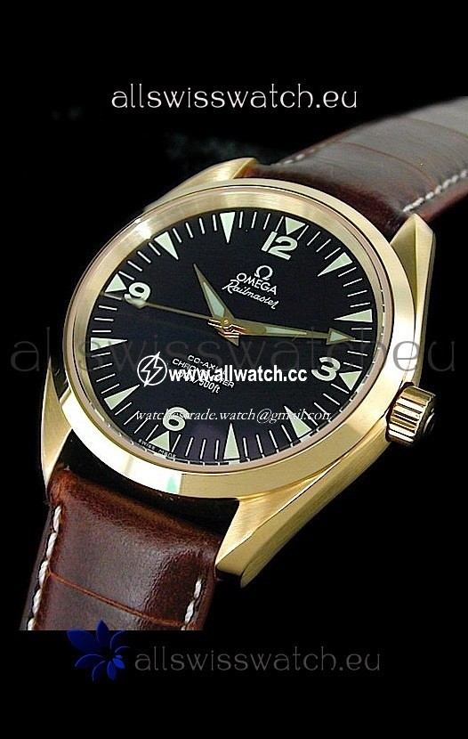 Omega Railmaster in Rose Gold Casing