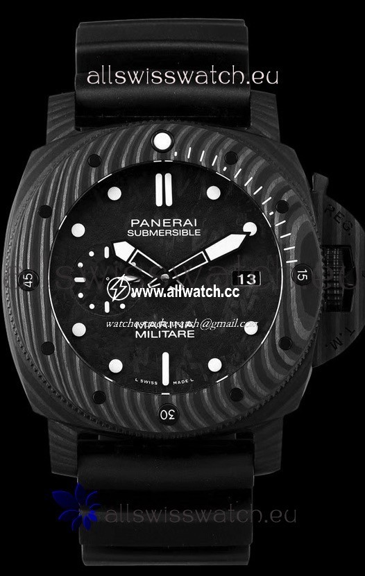 Panerai Submersible Marina Militare Carbotech 47MM 1:1 Mirror