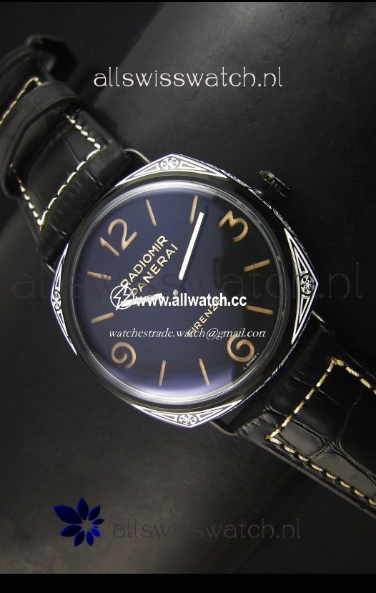 Panerai Radiomir PAM604 3 Days DLC Coated with Unitas Movement