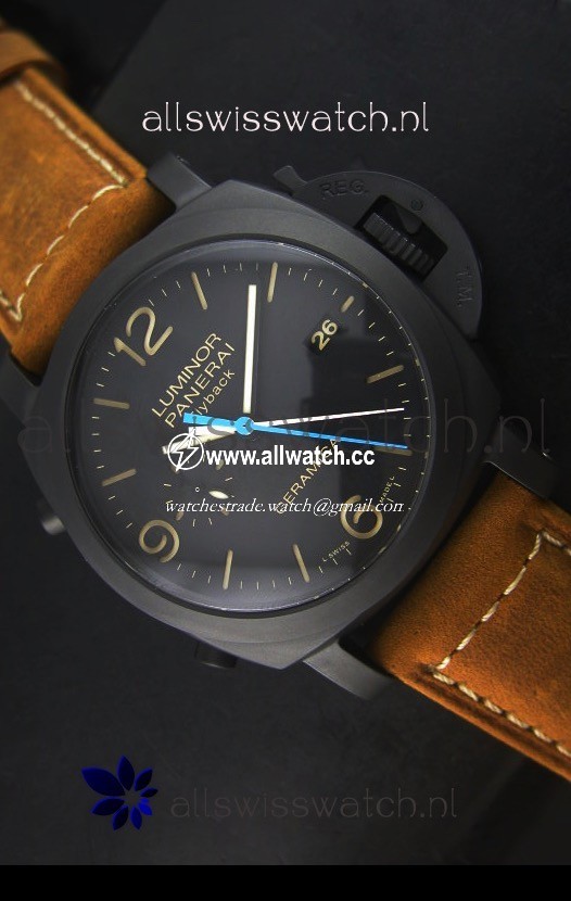 Panerai Luminor PAM00580 1950 3 Days Chrono Flyback Ceramica P.9100 Movement
