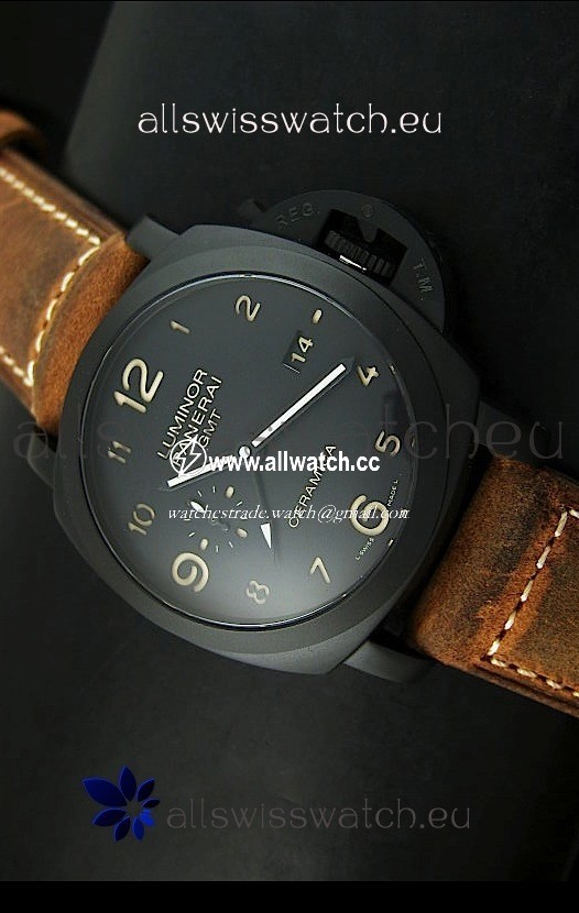 Panerai Luminor PAM441 GMT 1950 3 Days Power Reserve in Ceramic Case