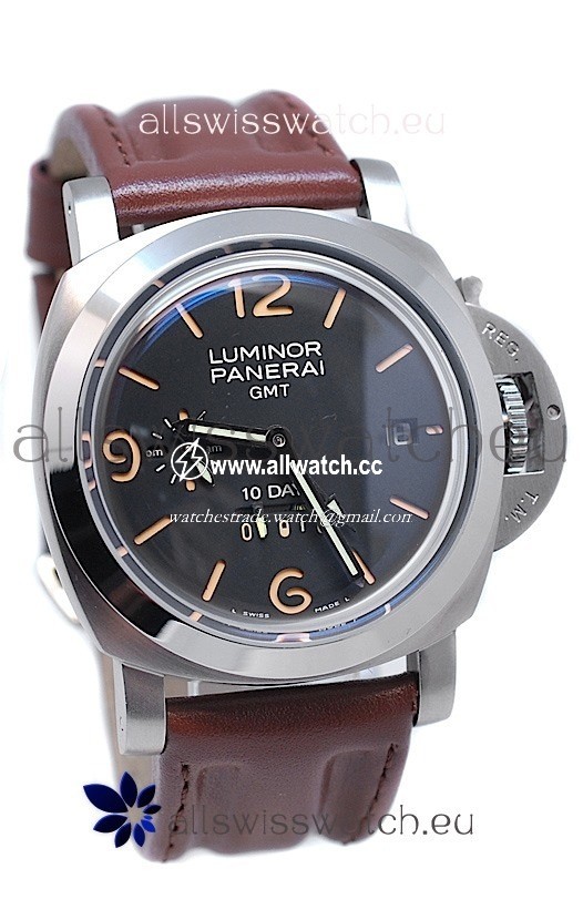 Panerai Luminor GMT 10 Daysin Brown Strap