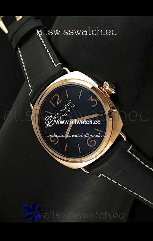 Panerai Radiomir Special Ed - Pink Gold Case - 1:1 Mirror