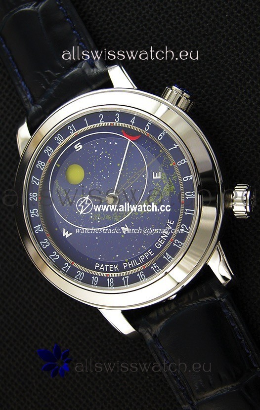 Patek Philippe Grand Complication 6102P Celestial Moon Age Blue Dial