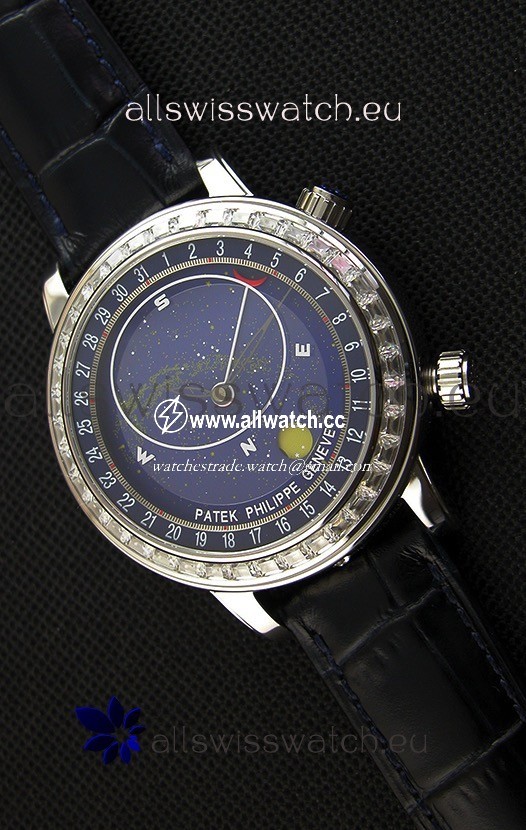 Patek Philippe Grand Complication 6102P Celestial Moon Age Blue Dial