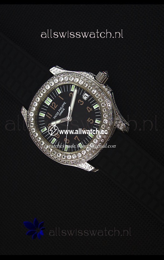 Patek Philippe Aquanautwith Diamonds Encrusted Casing