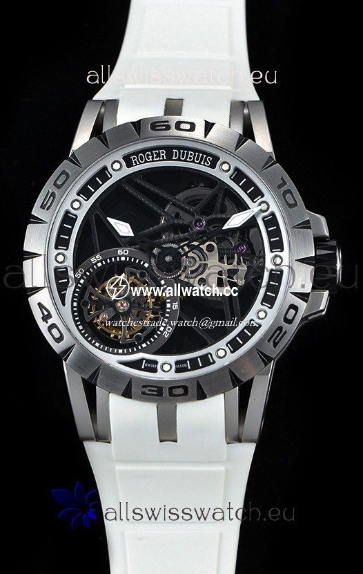 Roger Dubuis Excalibur Spider Flying Tourbillon Skeleton Titanium Casing 1:1 Mirror