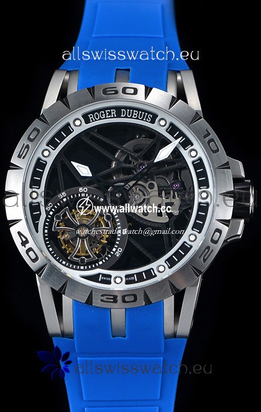 Roger Dubuis Excalibur Spider Flying Tourbillon Skeleton Titanium Casing 1:1 Mirror