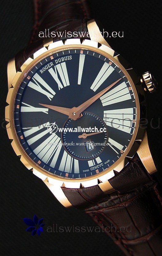 Roger Dubuis Excalibur RDDBEX0587 Pink Gold Grey Dial