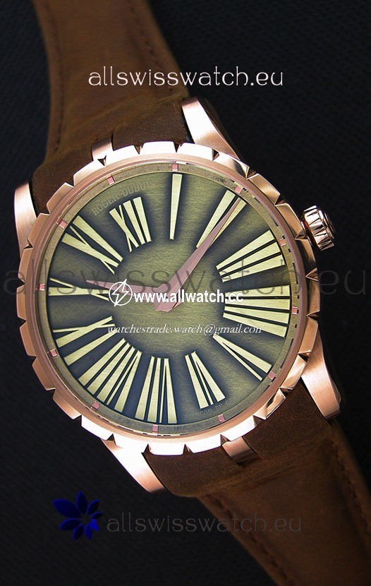 Roger Dubuis Excalibur Steel Case Green Dial