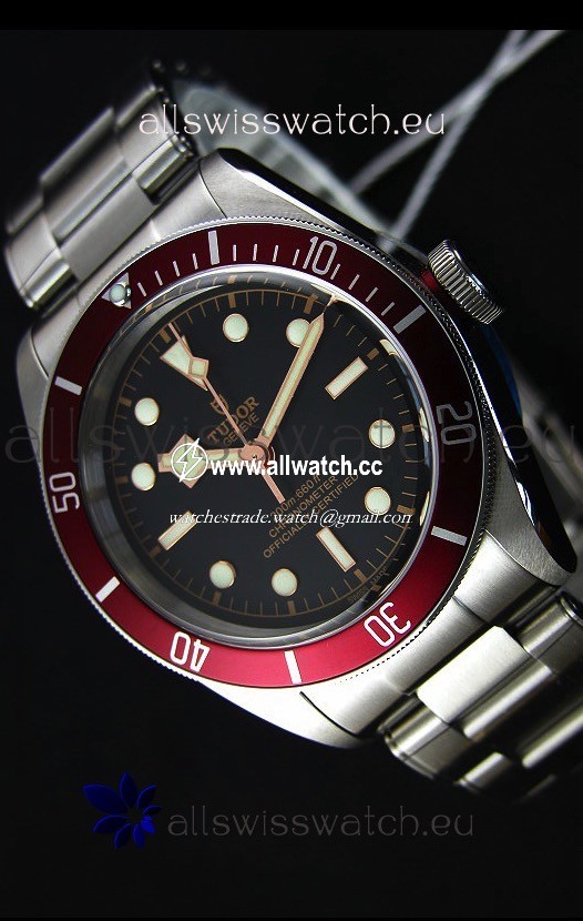 Tudor Heritage Black Bay Red Bezel1:1 Ultimate Mirror Edition