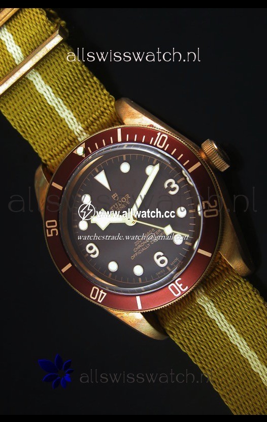 Tudor Heritage Bay Bronzewith NATO Strap