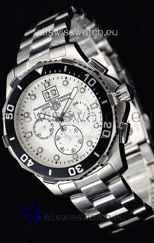 Tag Heuer Aquaracer Chronograph Quartz White Dial
