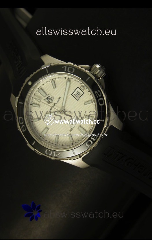 Tag Heuer Aquaracer Calibre 5 White Dial - 1:1 Mirror Edition