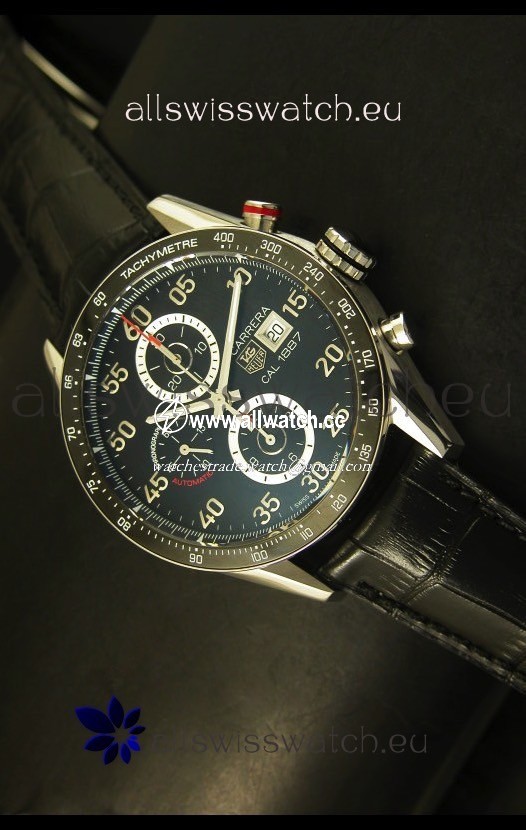 Tag Heuer Carrera Calibre 1887 Black Dial - 1:1 Mirror