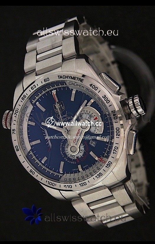 Tag Heuer Grand Carrera Calibre 36  Chronograph in Blue Dial