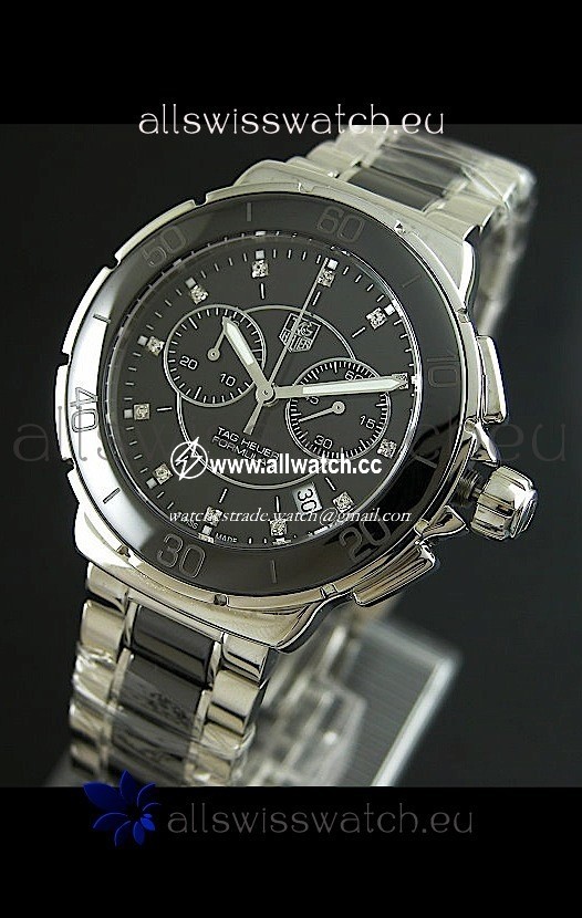 Tag Heuer Formula 1 Chronograph Ceramic Ladies in Black Bezel