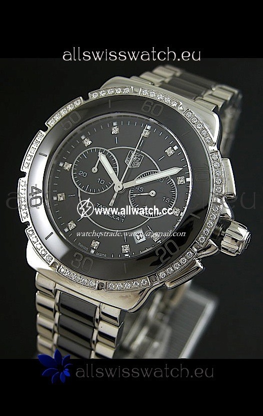 Tag Heuer Formula 1 Chronograph Ceramic Ladies in Black Dial